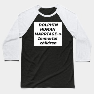 Dolphin Starship Genomics Baseball T-Shirt